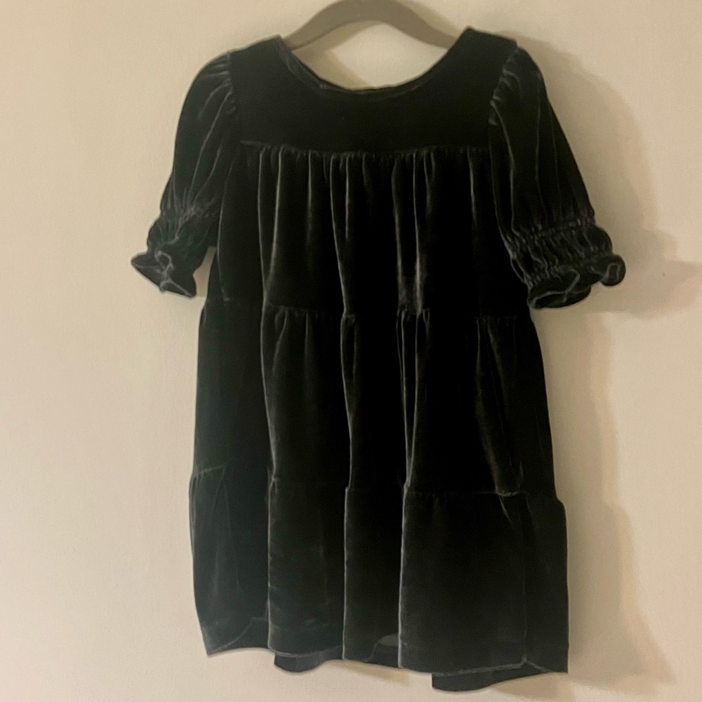 GAP Black Velvet Toddler Dress